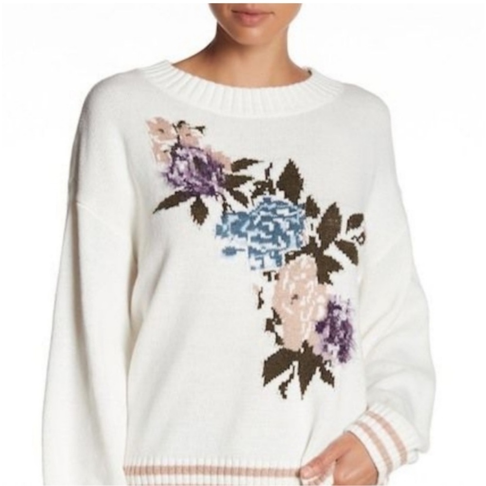 NWT Nordstrom Rack Abound Floral Sweater